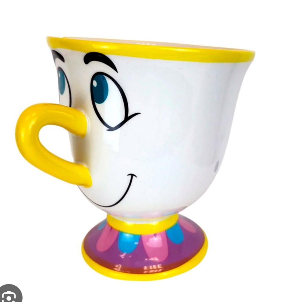 DISNEY Beauty And The Beast Chip 18 Oz Sculpted Ceramic Large Coffee Tea Mug Cup